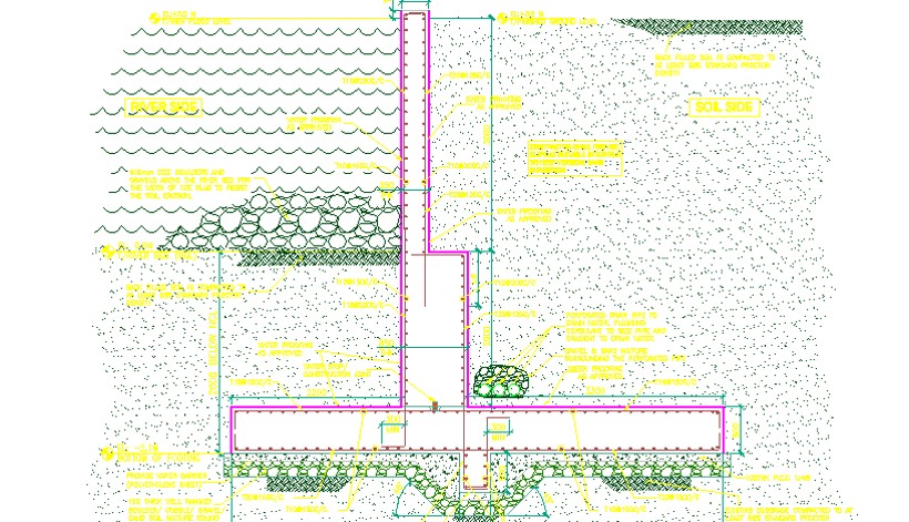 Project: Cantilever Retaining Wall along the Kali River Bank, Karwar